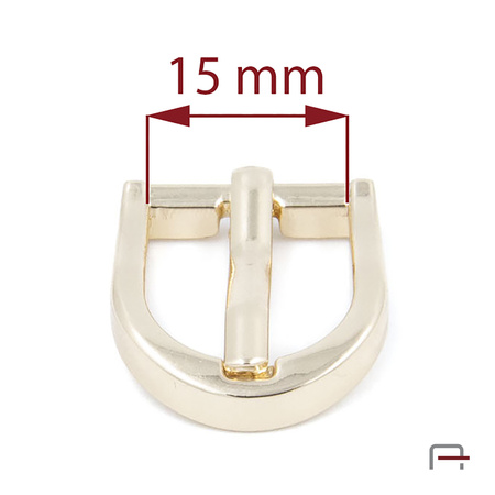 Klamra damska 15 mm złoto 1206353