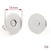 Magnetic Snap Closures 18 mm nickel 44002100 (flat)