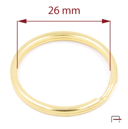 Key Ring 26 mm gold 42025500