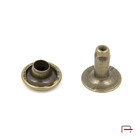 One-sided Rivet 8/8/8/20 old brass