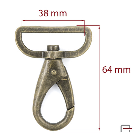 Snap Hook 38 mm 3222412