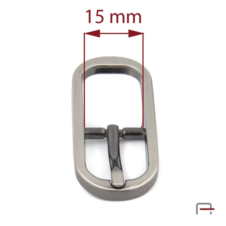 Klamra damska 15 mm czarny satynowany 1201691