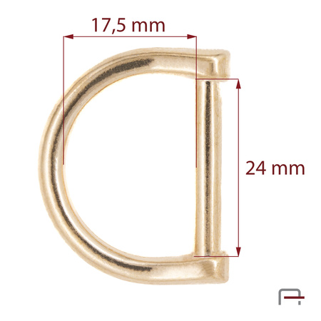 D-ring 24 mm Rose Gold 3601650 R