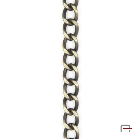 Steel Chain 12x8x2 mm old brass 4100720