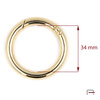 Metal Ring Carabiner 34 mm 3701412