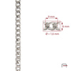 Steel chain 9x6x1,6 mm nickel 4100910