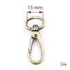Snap Hook 15 mm satin old brass 3237321