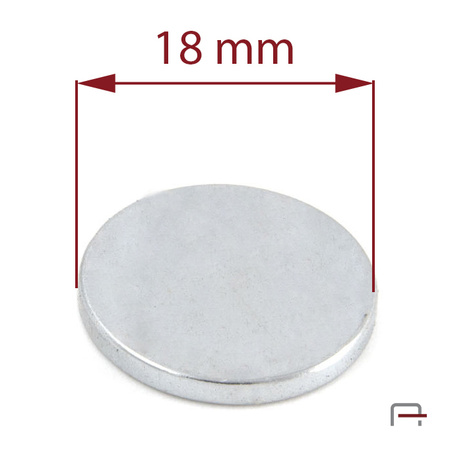 Magnes okrągły neodymowy 18 mm 4400410