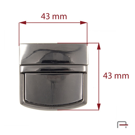 Tuck Lock Black Nickel 3106590