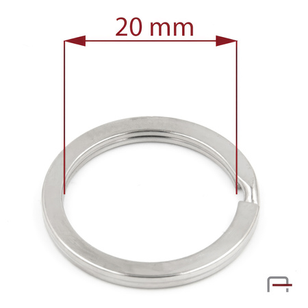 Kółko do kluczy płaskie 20 mm nikiel 42220100