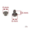 Two-sided Rivet L6/6/6/90 Black