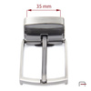 Clip Buckle 35 mm satin gun 2635591