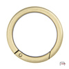 Metal Ring Carabiner 38 mm satin old brass 3711521