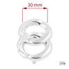 Klamra damska do paska 30 mm nikiel 1506412
