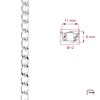 ŁAŃCUCH STALOWY 11x8x2 mm nikiel 4114812