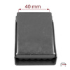 Clamp Belt Buckle 40 mm old nickel 2900932