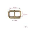 Saddlery buckle 38 mm, wire 5 mm 3510520