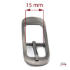 Women's buckle 15 mm satin black nickel 1201591
