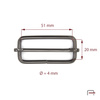 Slide Buckle 51 mm, wire 4 mm 35108900