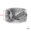 Decorativ buckle 40 mm satin gray 2805497