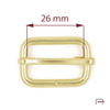 Slide Buckle 26 mm, wire 4 mm gold 35012500