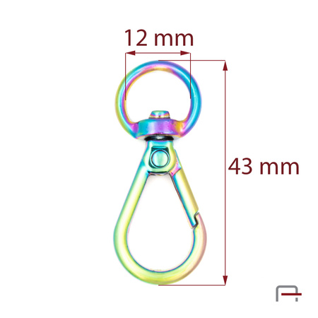 Snap Hoop 12 mm Rainbow 3250700