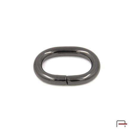 Owal 19 mm, drut 4 mm czarny 35100900