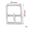 Women's Buckle 20 mm nickel 1308612