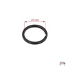 Flat Key Ring 25 mm black matt 42225450
