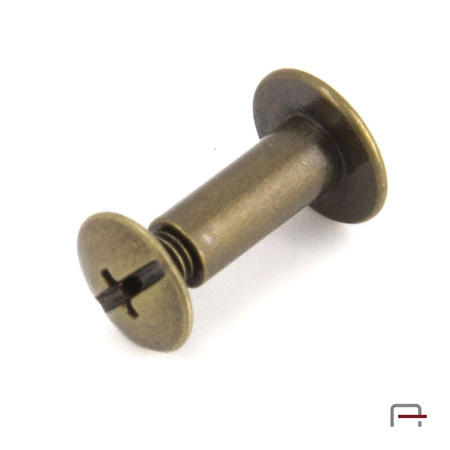 Screw 10 mm old brass 52010200