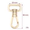 Snap Hook 20 mm gold 3234551