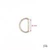 D-ring 26 mm, wire 4 mm nickel 35023100
