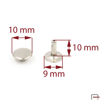 Nit jednostronny 10/9/10/10 nikiel