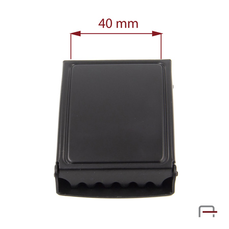 Clamp Belt Buckle 40 mm black matt 2904745