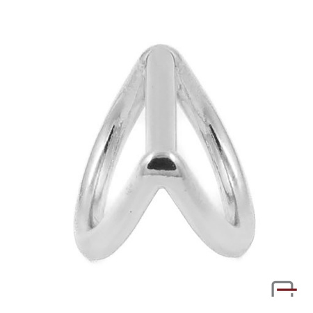 Półkółko podwójne 18mm nikiel 3605912