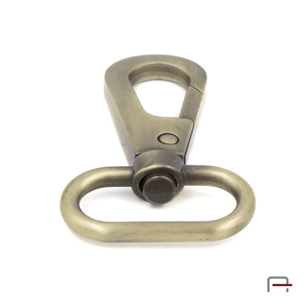 Snap Hook 25 mm satin old brass 3238321