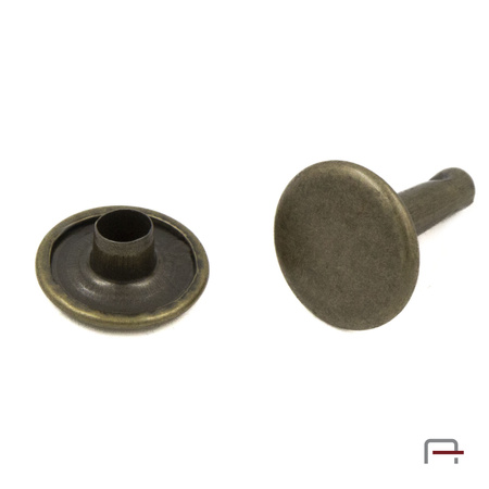 Two-sided Rivet L10/10/12/20 old brass