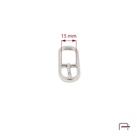 Klamra damska 15 mm nikiel 1201610