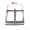 Men's Buckle 40 mm old nickel 2307732