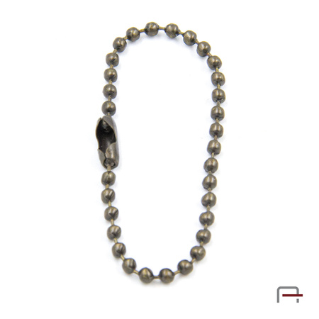 Ball chain 12 cm with connector old brass 41413200