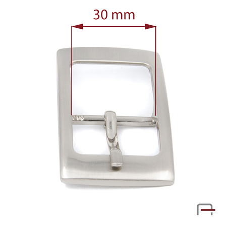 Women's Buckle 30 mm satin nickel 1508211