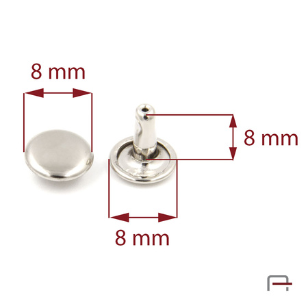 Two-sided Rivet L8/8/8/10 nickel