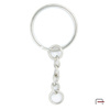 Key Ring 22 mm with chain nickel 43018100