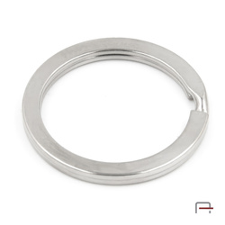 Flat Key Ring 20 mm nickel 42220100