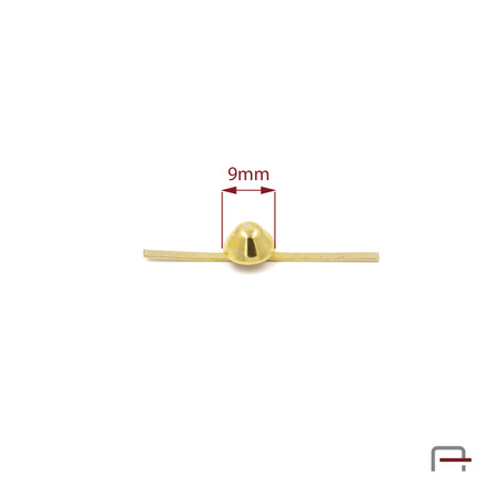 Pukiel ścięty stożek 9 mm złoto 51001500