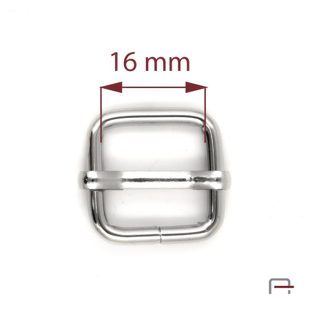 Slide Buckle 16 mm, wire 3 mm nickel 35010100