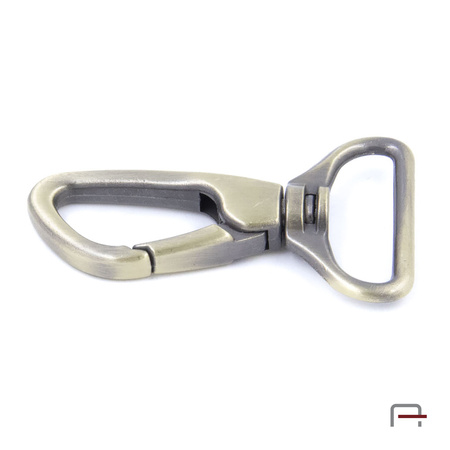 Snap Hook 26 mm satin old brass 3235721