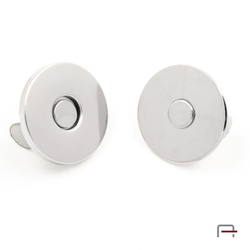 Magnetic Snap Closures 18 mm nickel 44002100 (flat)