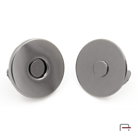 Zapięcie magnetyczne płaskie 18 mm czarne 44002900