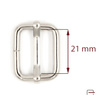 Slide Buckle 21 mm, wire 3,8 mm nickel 35011100